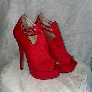 Red Clarabelle Heels [JustFab]